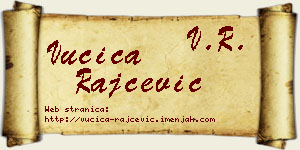 Vučica Rajčević vizit kartica